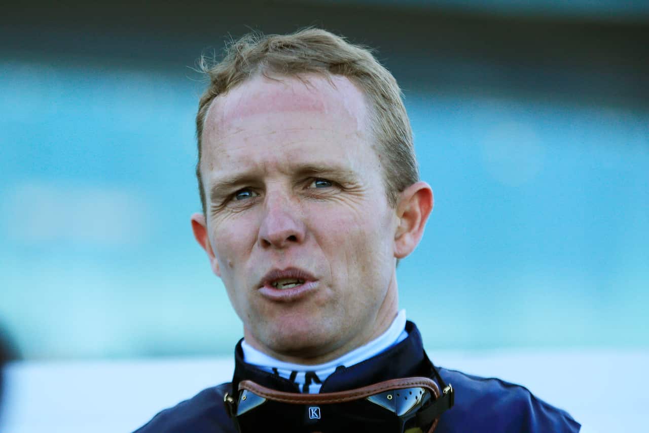 Kerrin McEvoy on Tigre Royale looks on after winning race 6 the TAB Live Vision Handicap during weekend racing at Royal Randwick Racecourse in Sydney, Saturday, July 4, 2020. (AAP Image/Mark Evans) NO ARCHIVING