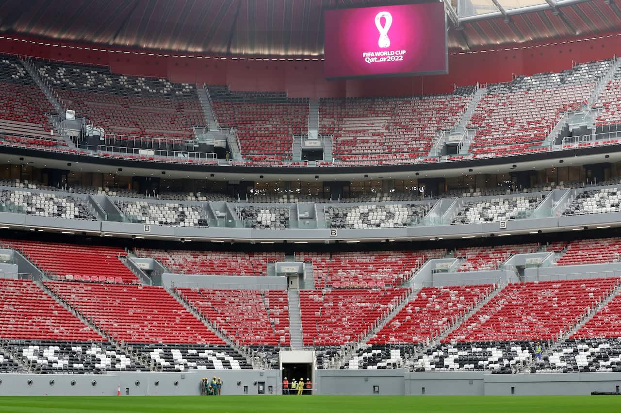 A view of the Al Bayt stadium, one of the eight venues for the 2022 FIFA Men's World Cup.