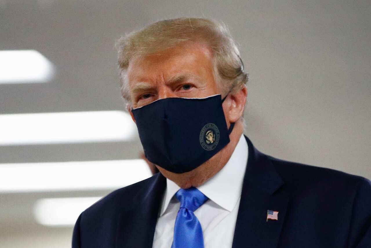 President Trump has previously criticised for presenting mixed-messages about the importance of wearing masks. 