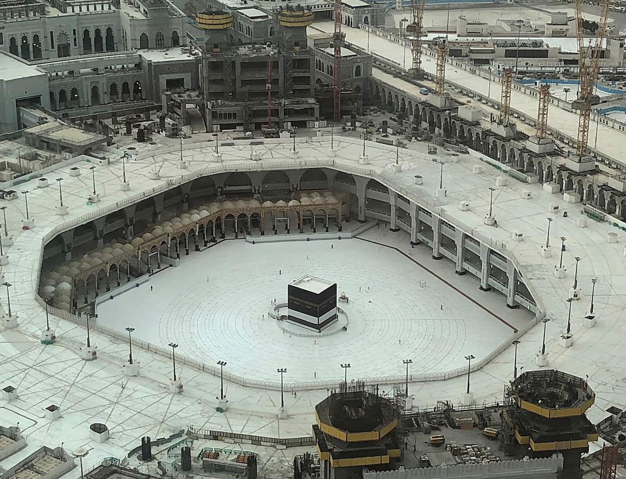 The Grand Mosque,at the Muslim holy city of Mecca, ahead of the Hajj pilgrimage. 