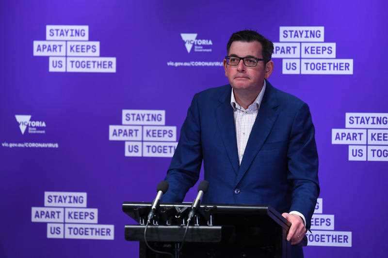 Victorian Premier Daniel Andrews delivers the daily update. 