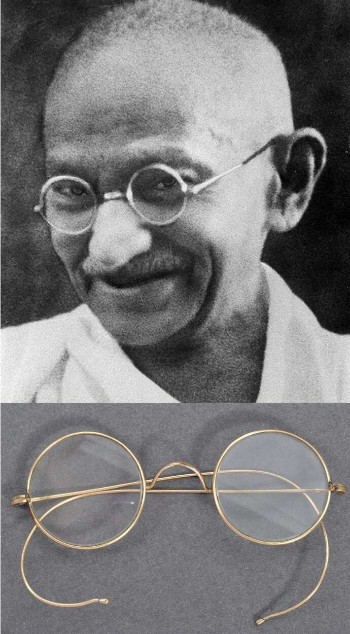 Mahatma Gandhi and his glasses