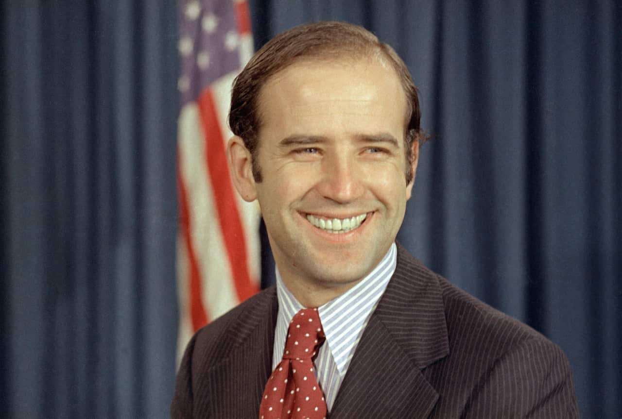 Newly-elected Democratic Senator Joe Biden in 1972. 