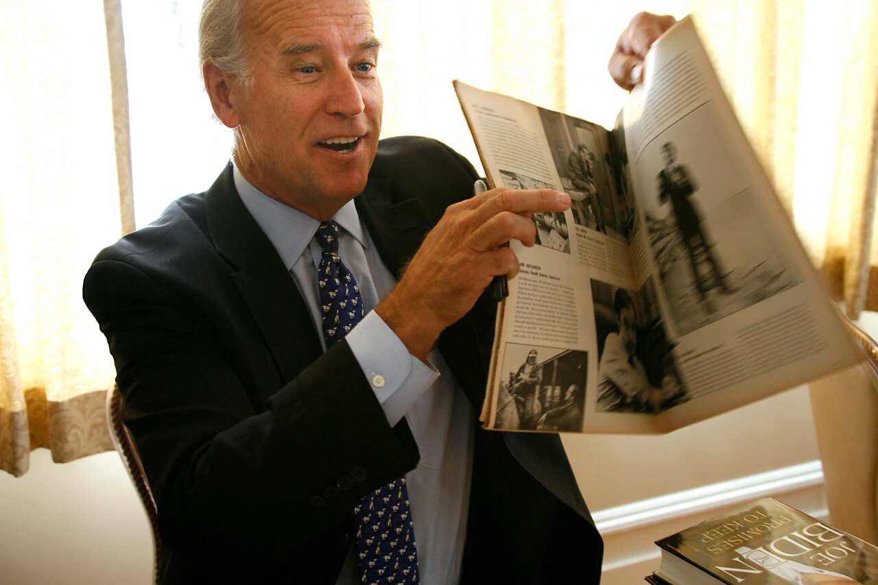 Joe Biden ahead of the presidential election in 2008