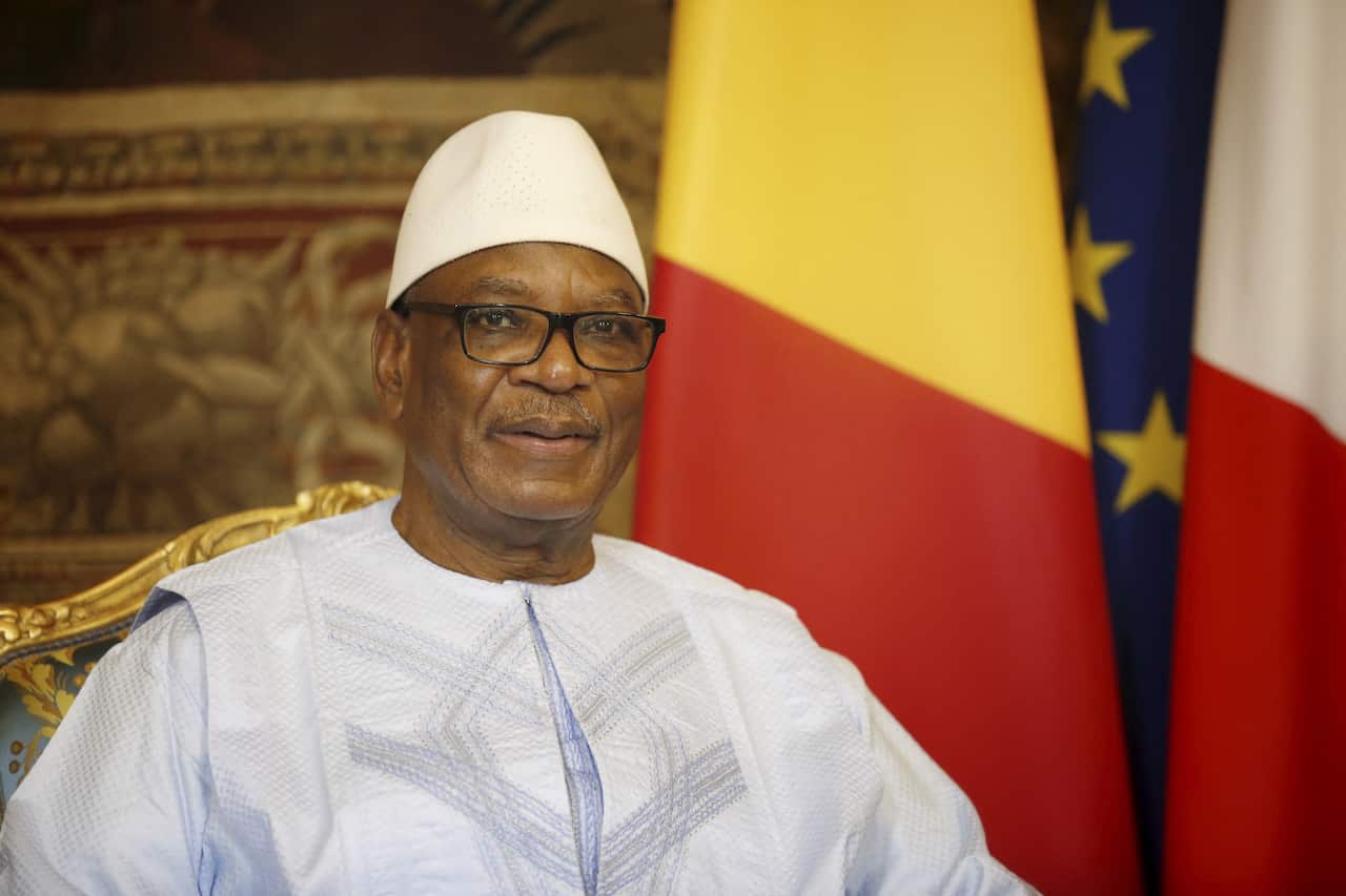 Malian President Ibrahim Boubacar Keita in 2017.