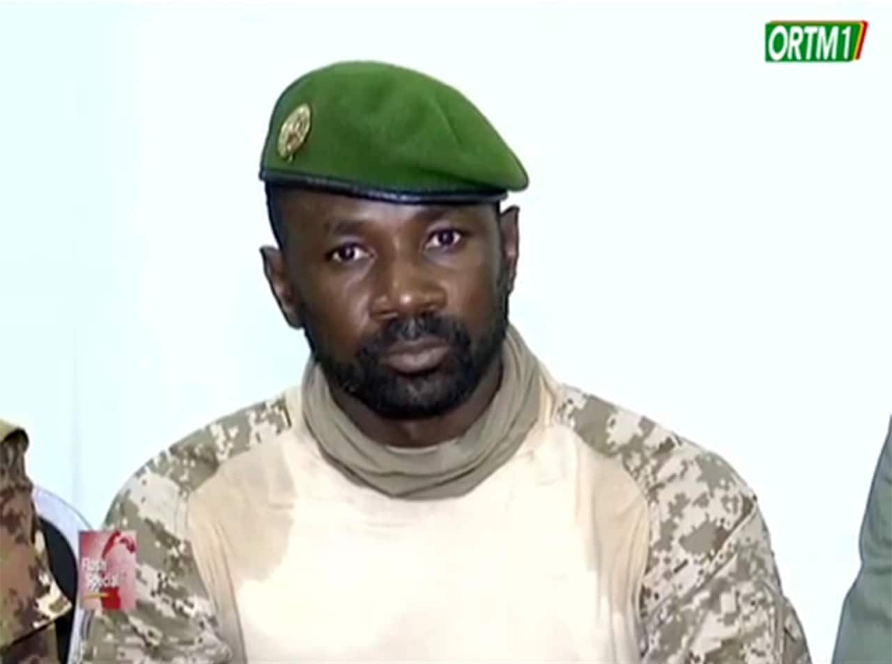 Colonel Assimi Goita, one of the soldiers identifying themselves as the National Committee for the Salvation of the People.