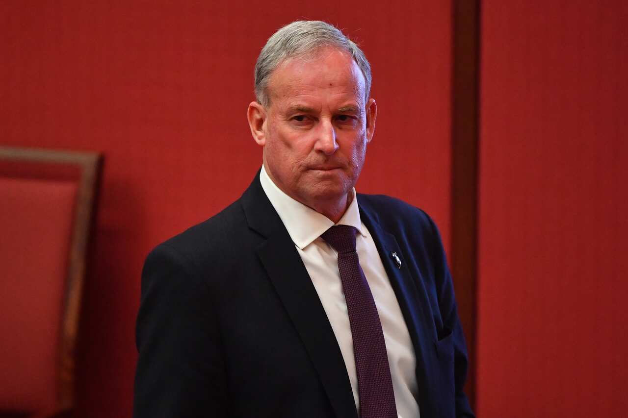 MinisteMinister for Aged Care Richard Colbeck in the Senate chamber at Parliamenr for Aged Care Richard Colbeck leaves after Question Time in the Senate chamber at Parliament House in Canberra, Monday, August 24, 2020. (AAP Image/Mick Tsikas) NO ARCHIVING