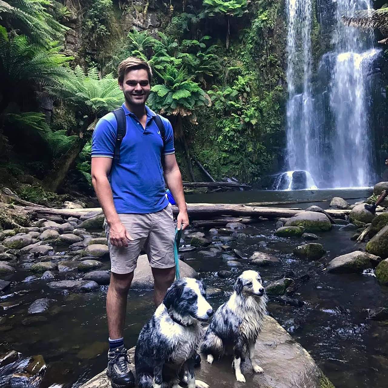 Lukas Orda, 25, is one of two Australians believed to be missing.