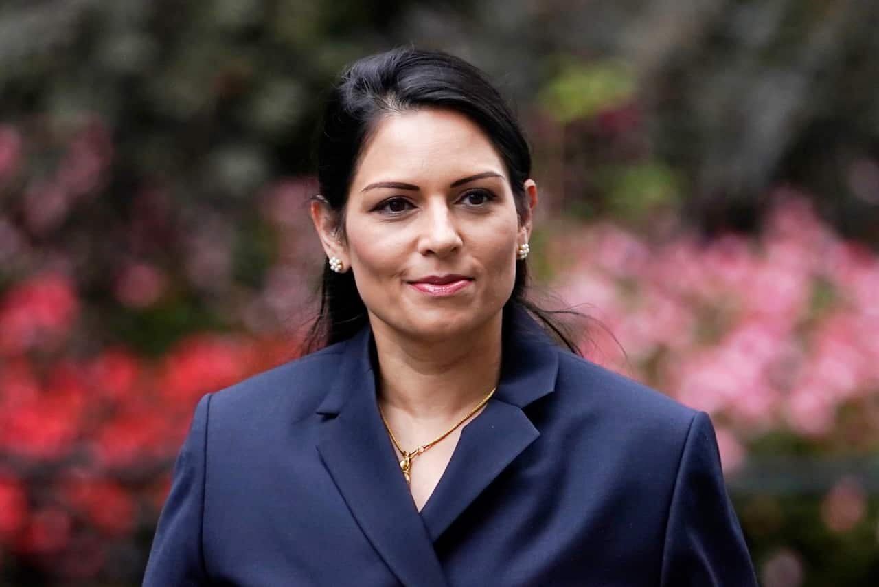 UK Home Secretary Priti Patel in London on 8 September.
