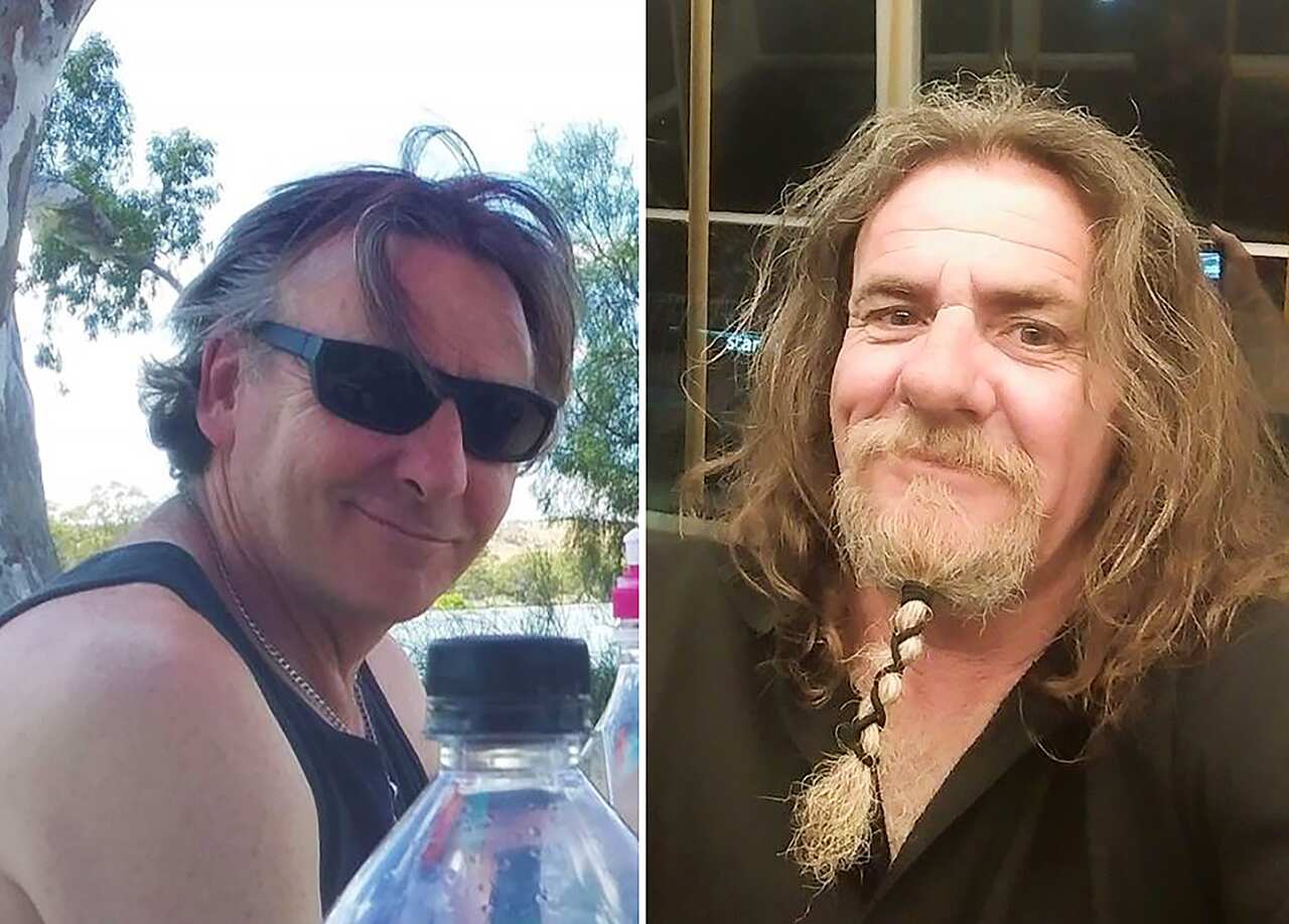 Derek Robbinson (left) and Tony Higgins (right) have safely returned home.