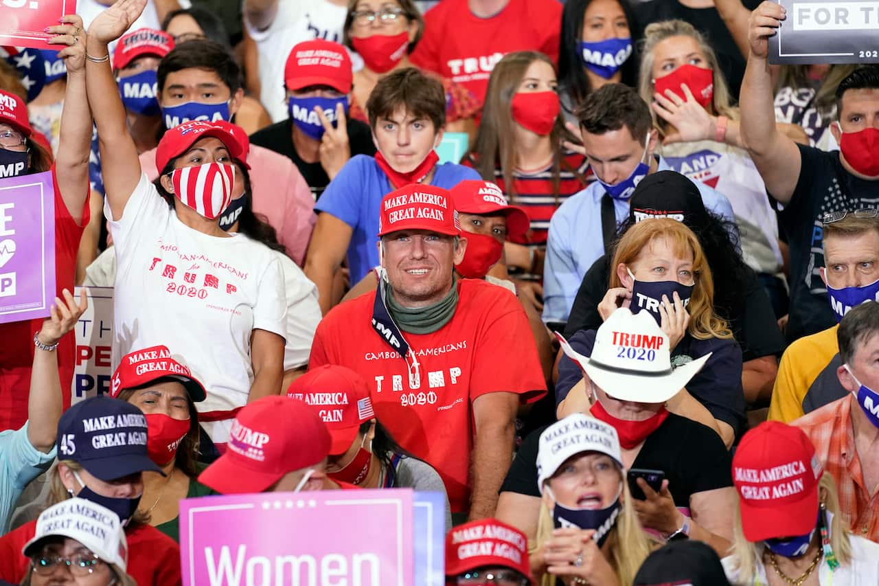 Donald Trump supporters at a rally in Henderson, Nevada.