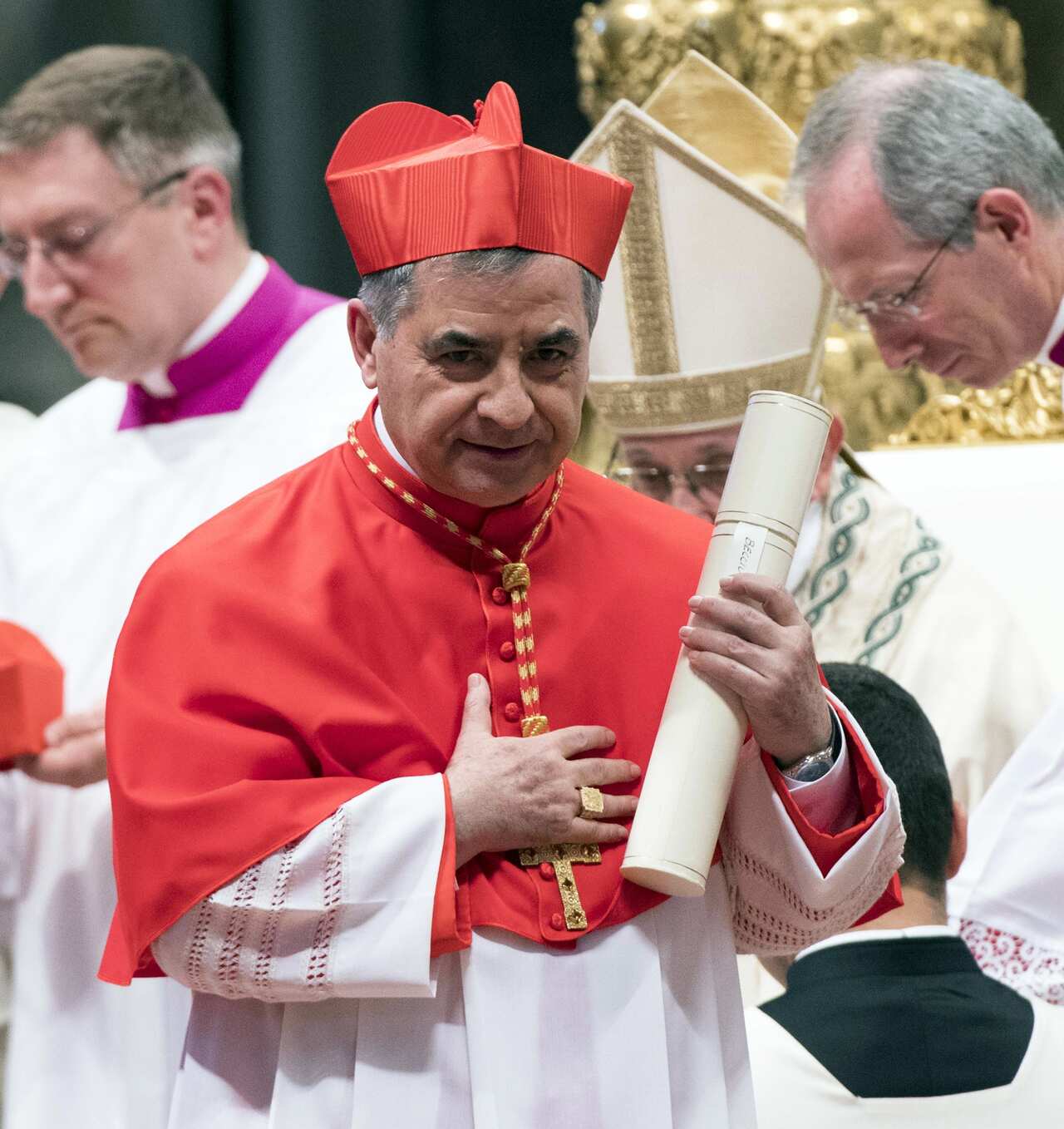 Cardinal Becciu was involved in a controversial deal of purchasing a luxury building in London with church funds. 