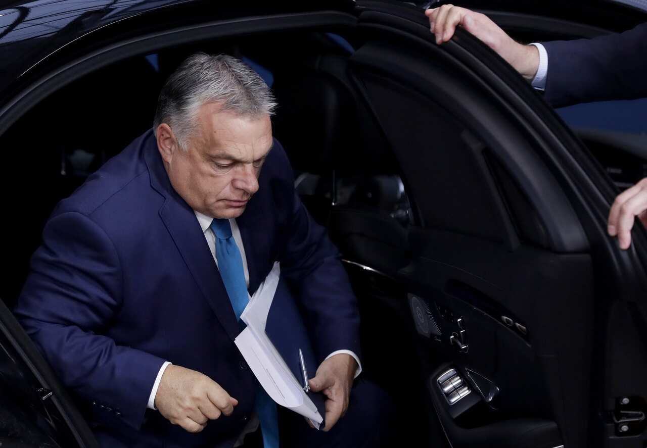 Hungary's Prime Minister Viktor Orban arrives for an EU summit in Brussels last month.