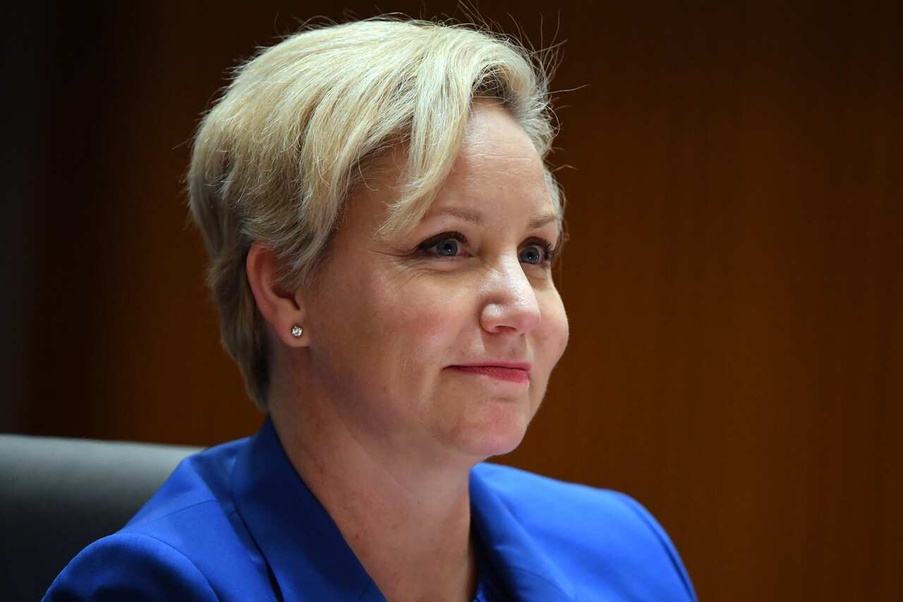 AUSTRAC CEO Nicole Rose appears before a Senate Estimates hearing at Parliament House in Canberra.