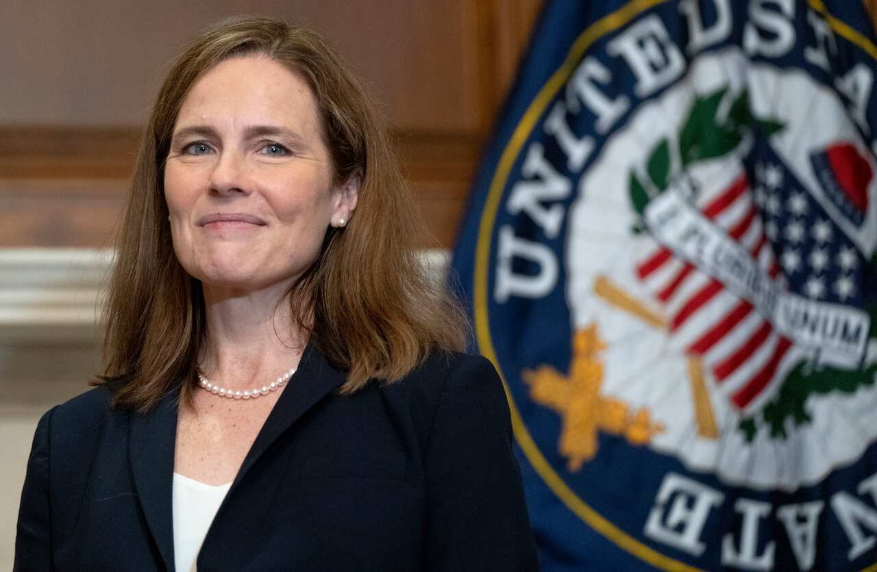US Supreme Court Justice Amy Coney Barrett, Donald Trump's third nominee for the Court