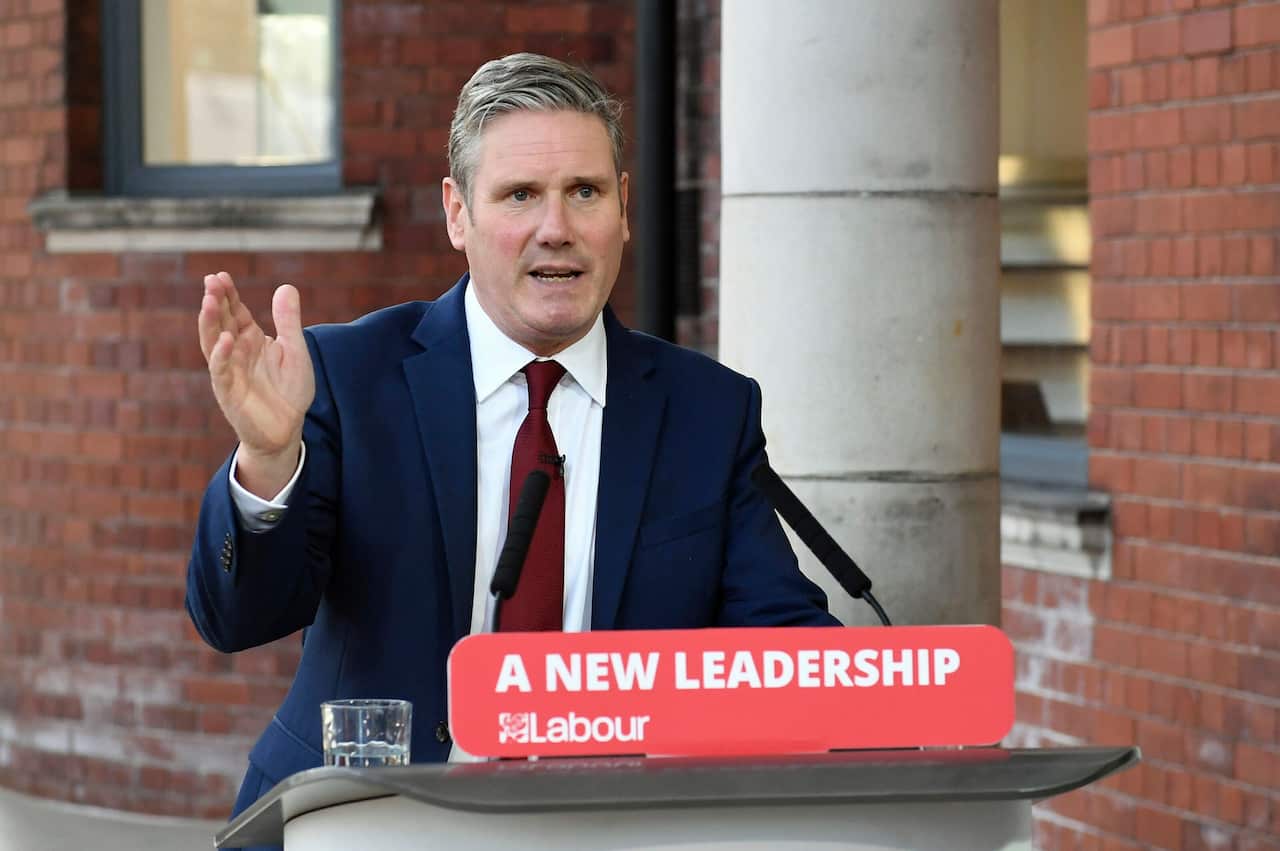 Sir Keir Starmer addresses party members last month in his first party conference since becoming leader.