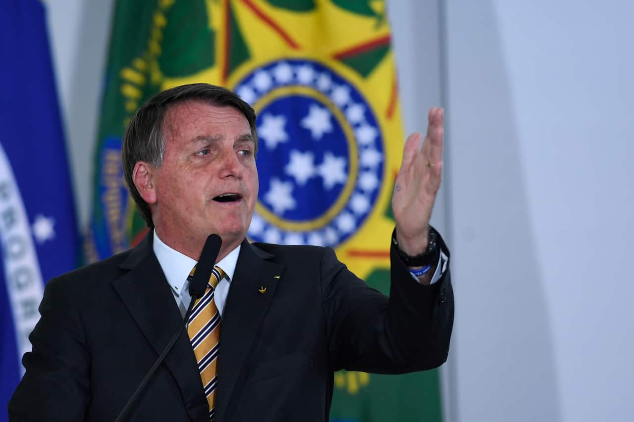 Jair Bolsonaro at the Planalto Palace on Tuesday 10 November 2020