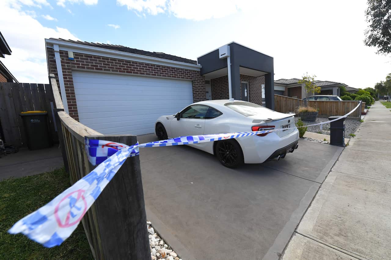 A general view of the scene where a woman's body was discovered in Mernda, Melbourne, on 16 November.