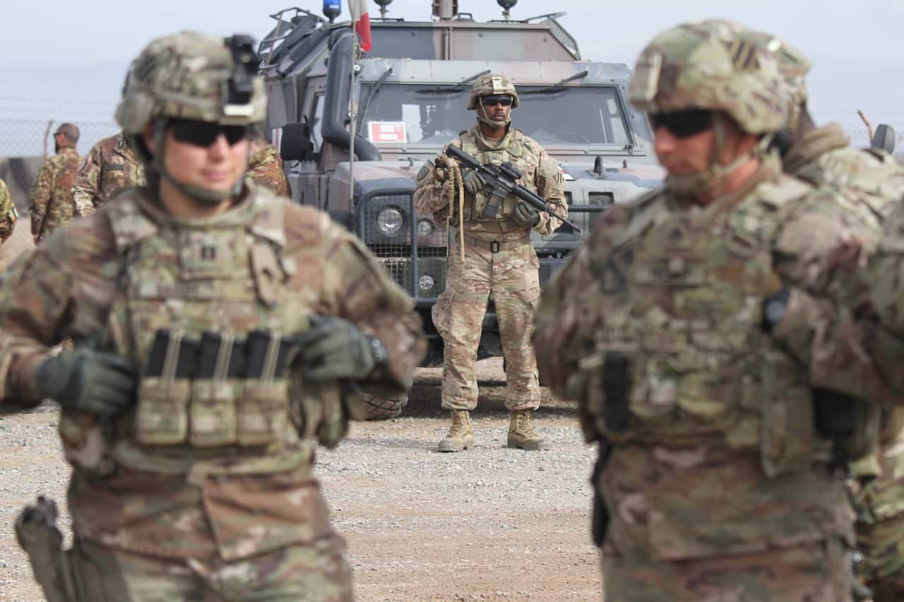 US soldiers in Herat, Afghanistan, in February 2019.
