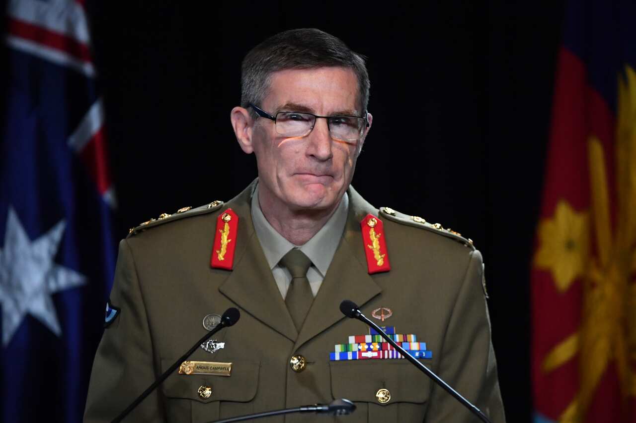 Chief of the Australian Defence Force General Angus Campbell delivers the findings from the Afghanistan Inquiry in Canberra.