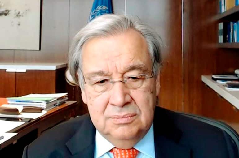 UN Secretary General Antonio Guterres.