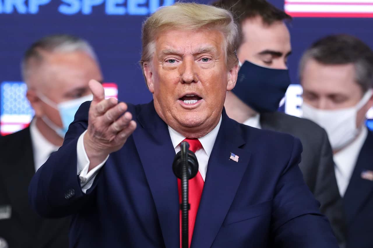 Donald Trump has denied reports his advisors floated the idea of invoking martial law to overturn the 2020 election.