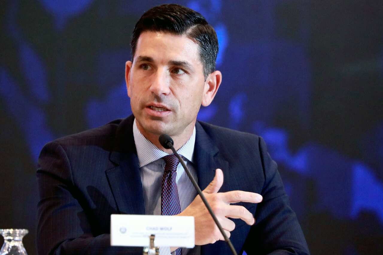 Mr Wolf told DHS employees his departure was due to court rulings related to his eligibility for the position.