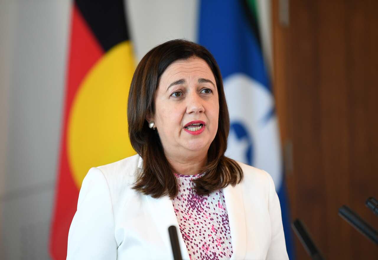Queensland Premier Annastacia Palaszczuk speaks during a press conference in Brisbane, Sunday, 20 December, 2020.