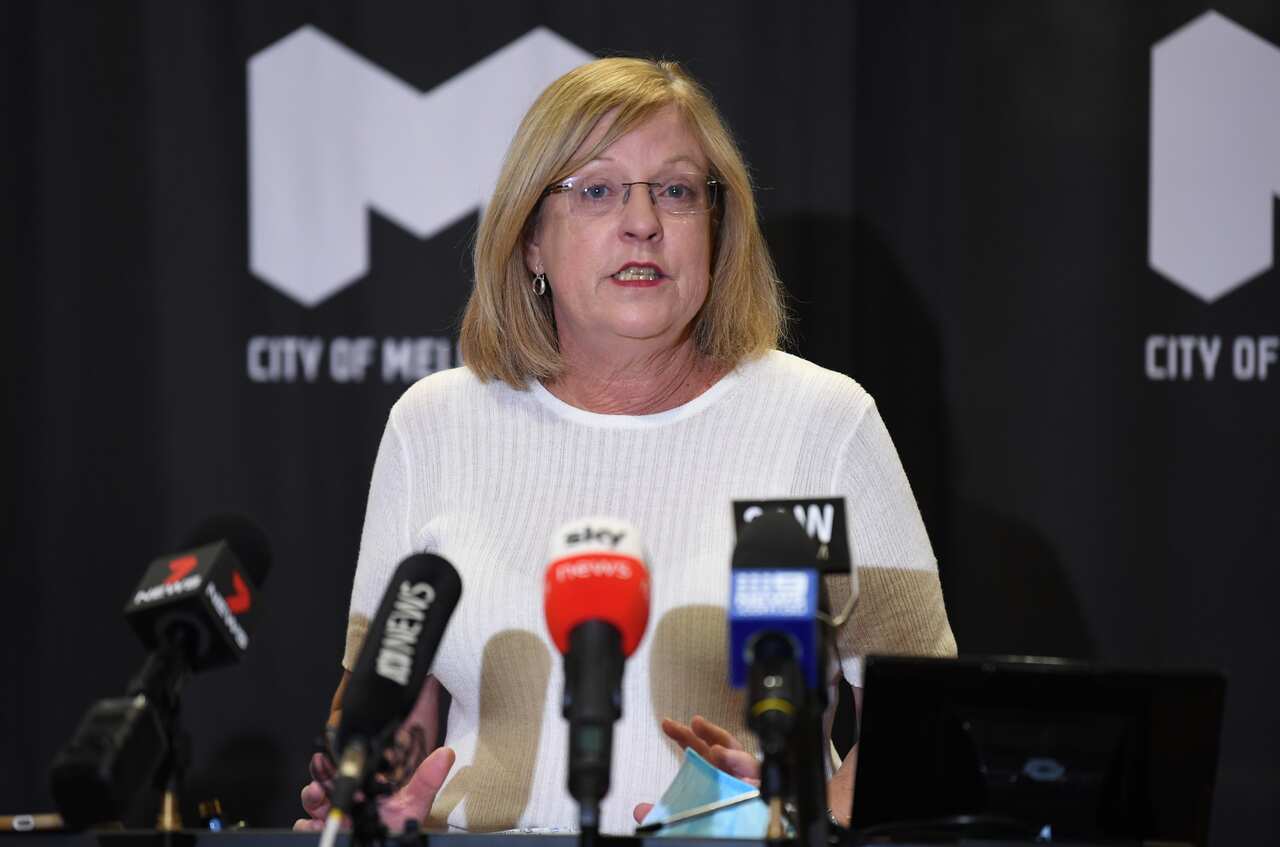 Victoria Police Minister Lisa Neville addresses the media during a press conference in Melbourne on Wednesday.