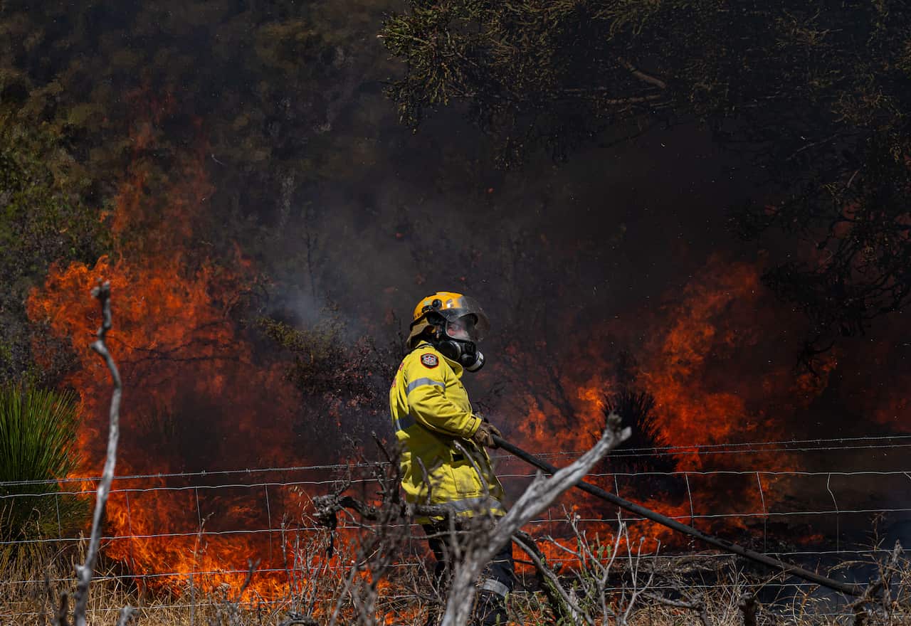 Last week's Red Gully bushfire near Gingin, north of Perth.