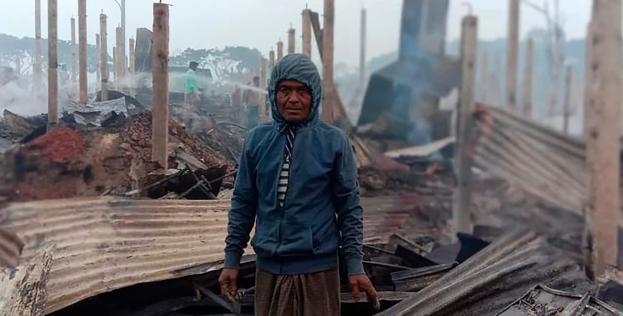 Hundreds of homes were destroyed in the fire.