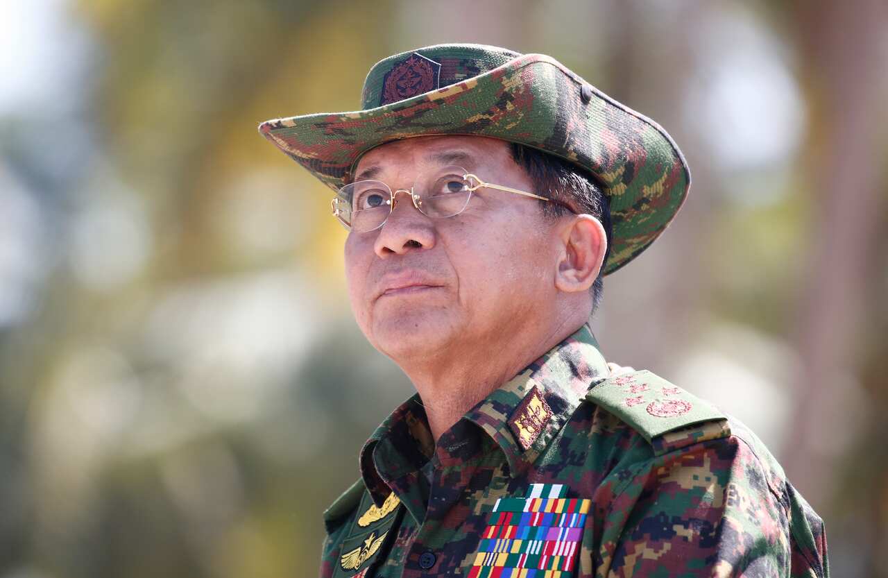 Myanmar's military Commander-in-Chief, Senior General Min Aung Hlaing.