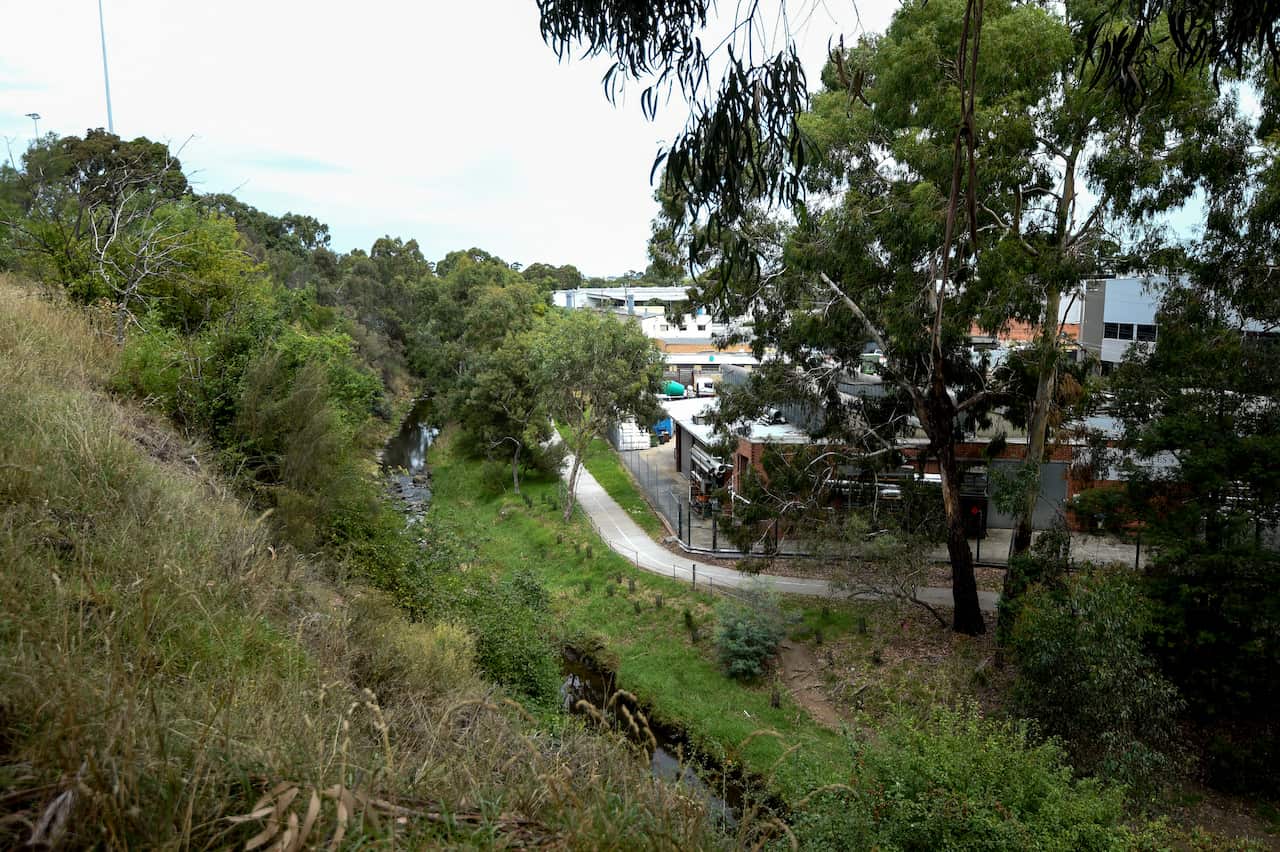 A general view of the Darebin Creek Reserve in Melbourne, Thursday, February 11, 2021. Police have searched the Darebin Creek Reserve as part of their investigation into missing woman Ju ‘Kelly’ Zhang. (AAP Image/Penny Stephens) NO ARCHIVING