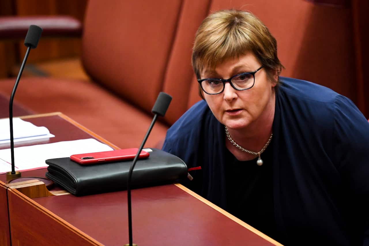 Senator Linda Reynolds addressed the reports in the Senate on Monday.