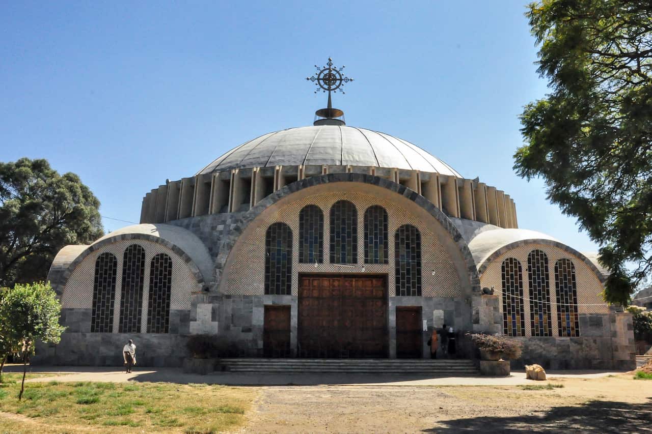 (FILE PHOTO) The Church of St. Mary of Zion in Axum, in the Tigray region of Ethiopia.
