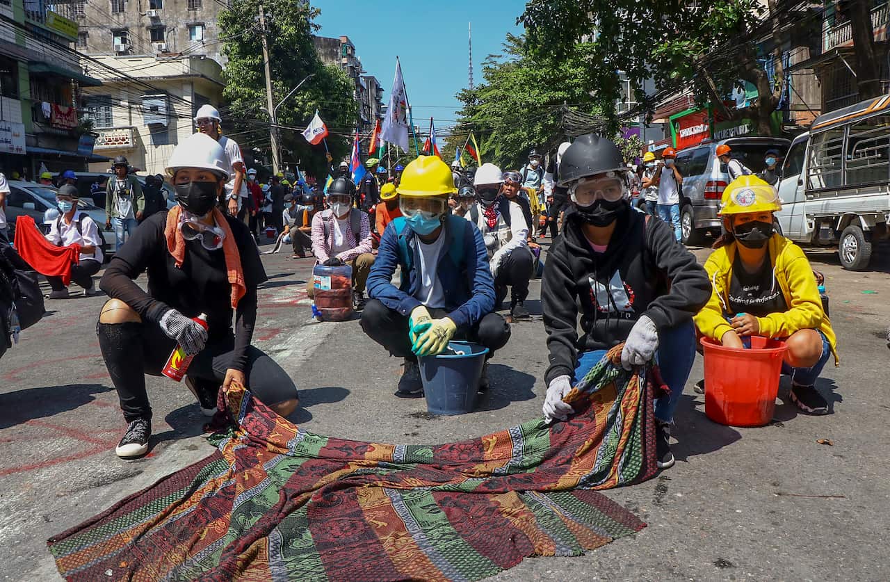 The United Nations are pleading military in Myanmar to back down from harming protesters demonstrating against the military coup.