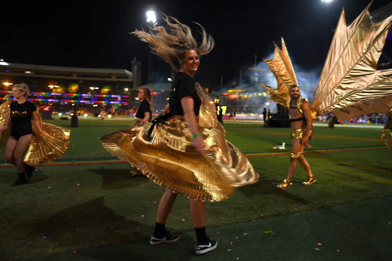 The 43rd annual Gay and Lesbian Mardi Gras parade.