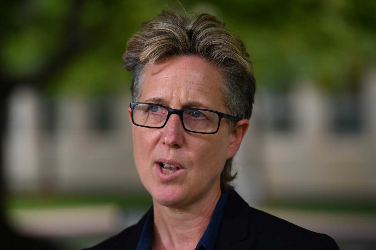 Australian Council of Trade Unions Secretary Sally McManus at Parliament House in Canberra.