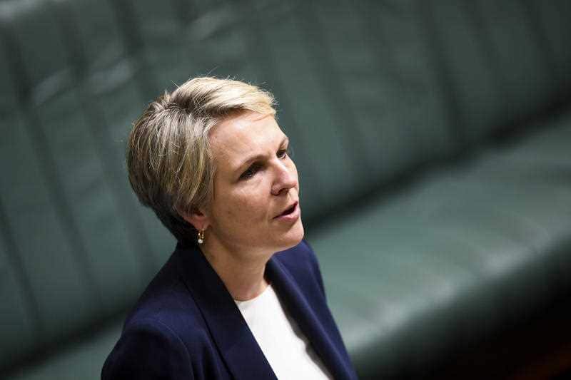 Tanya Plibersek speaks during debate in the House of Representatives at Parliament House in Canberra, Tuesday, March 23, 2021