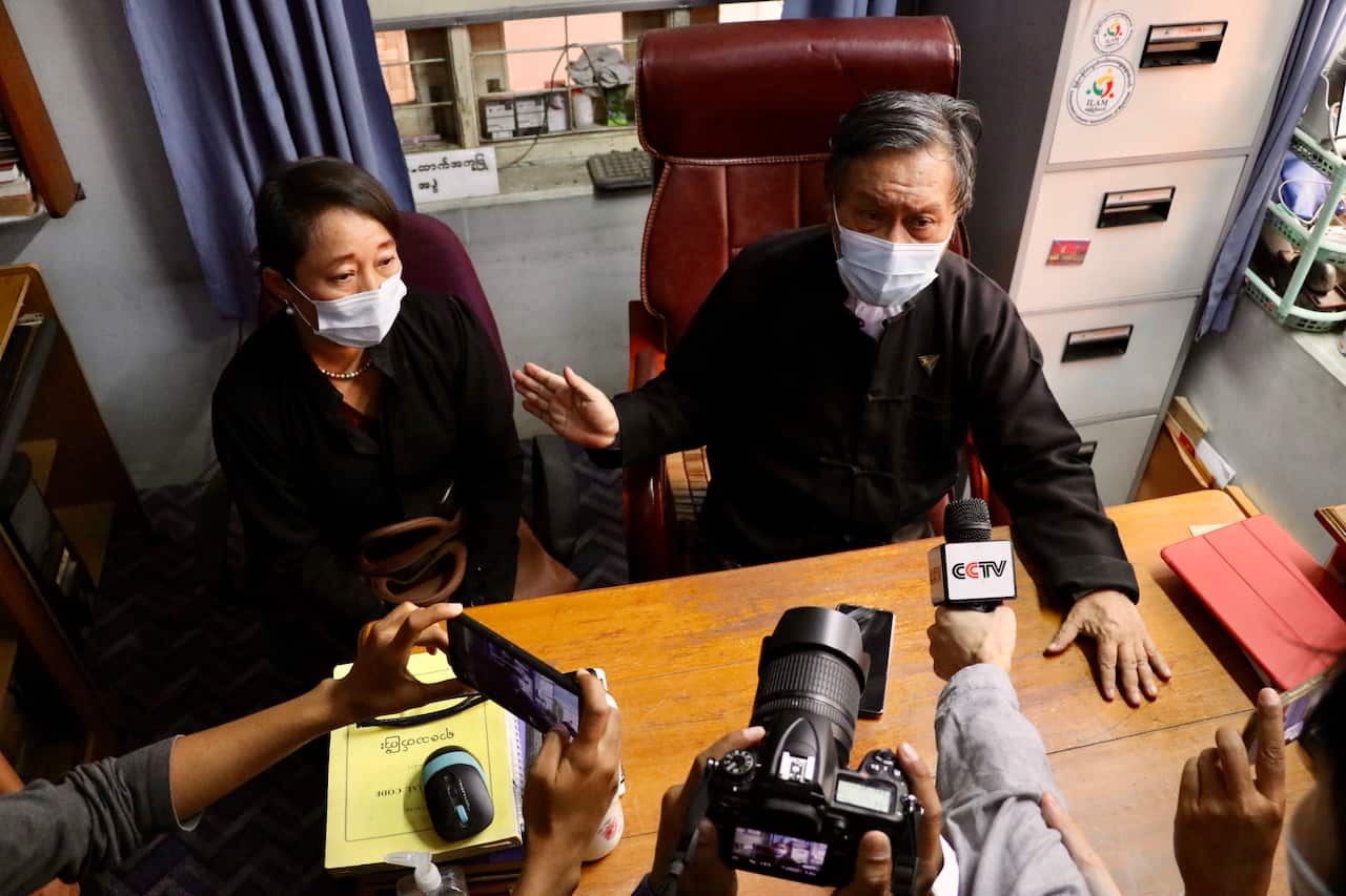 Khin Maung Zaw and Daw Min Min Soe, lawyers of Myanmar civilian leader Aung San Suu Kyi, told journalists on 24 March the court date would be rescheduled.