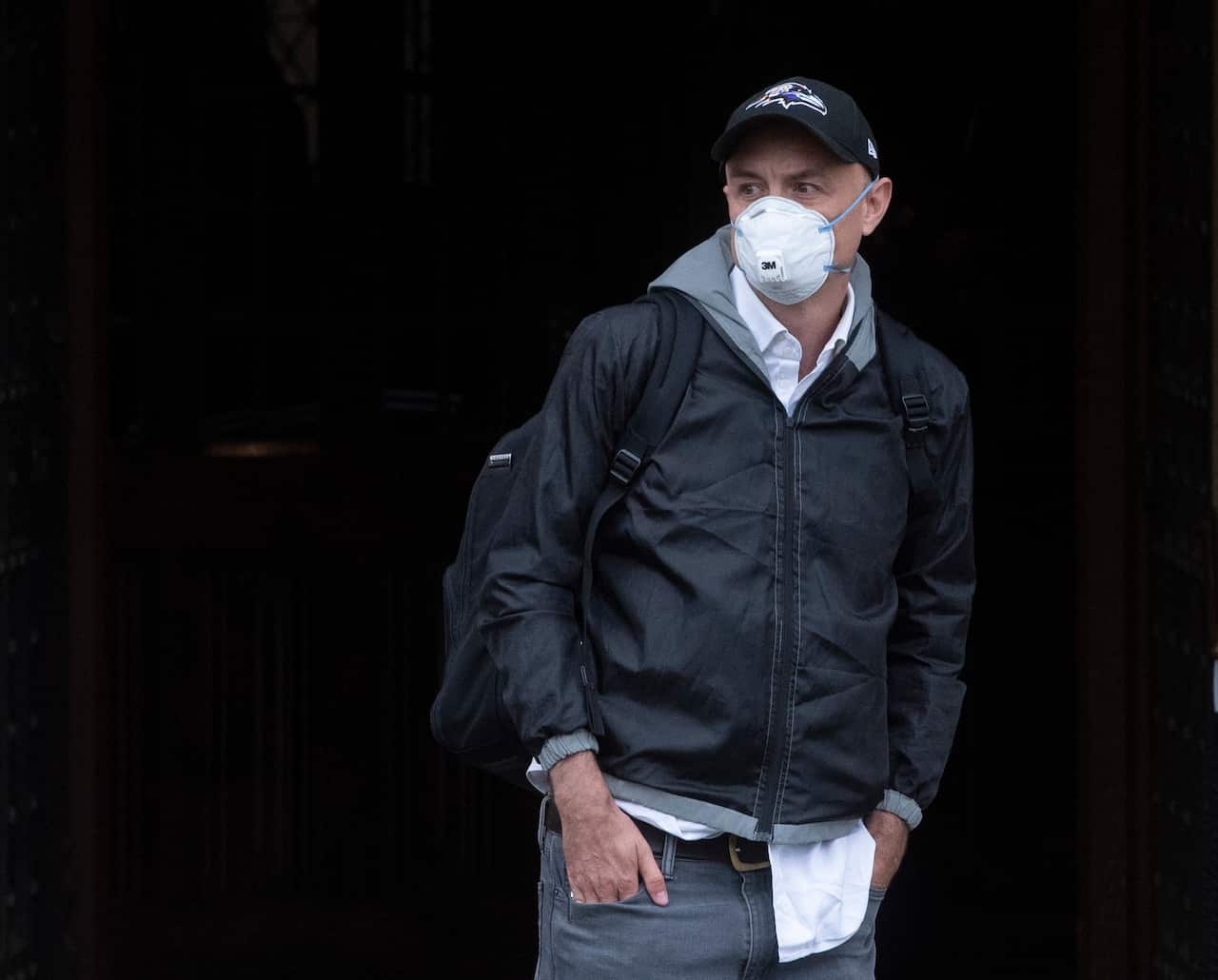 Dominic Cummings leaves the Houses of Parliament in London, Britain, 26 May 2021. 