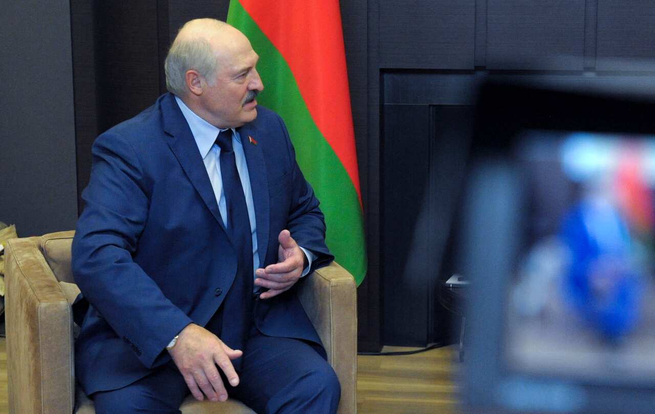 Belarusian President Alexander Lukashenko during the meeting