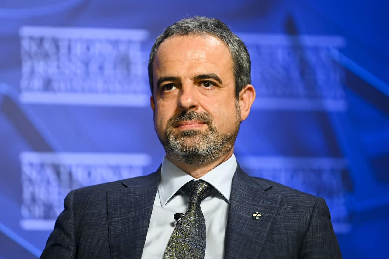 Federal president of the Australian Medical Association Omar Khorshid delivers his address to the National Press Club in Canberra on Wednesday, 9 June.
