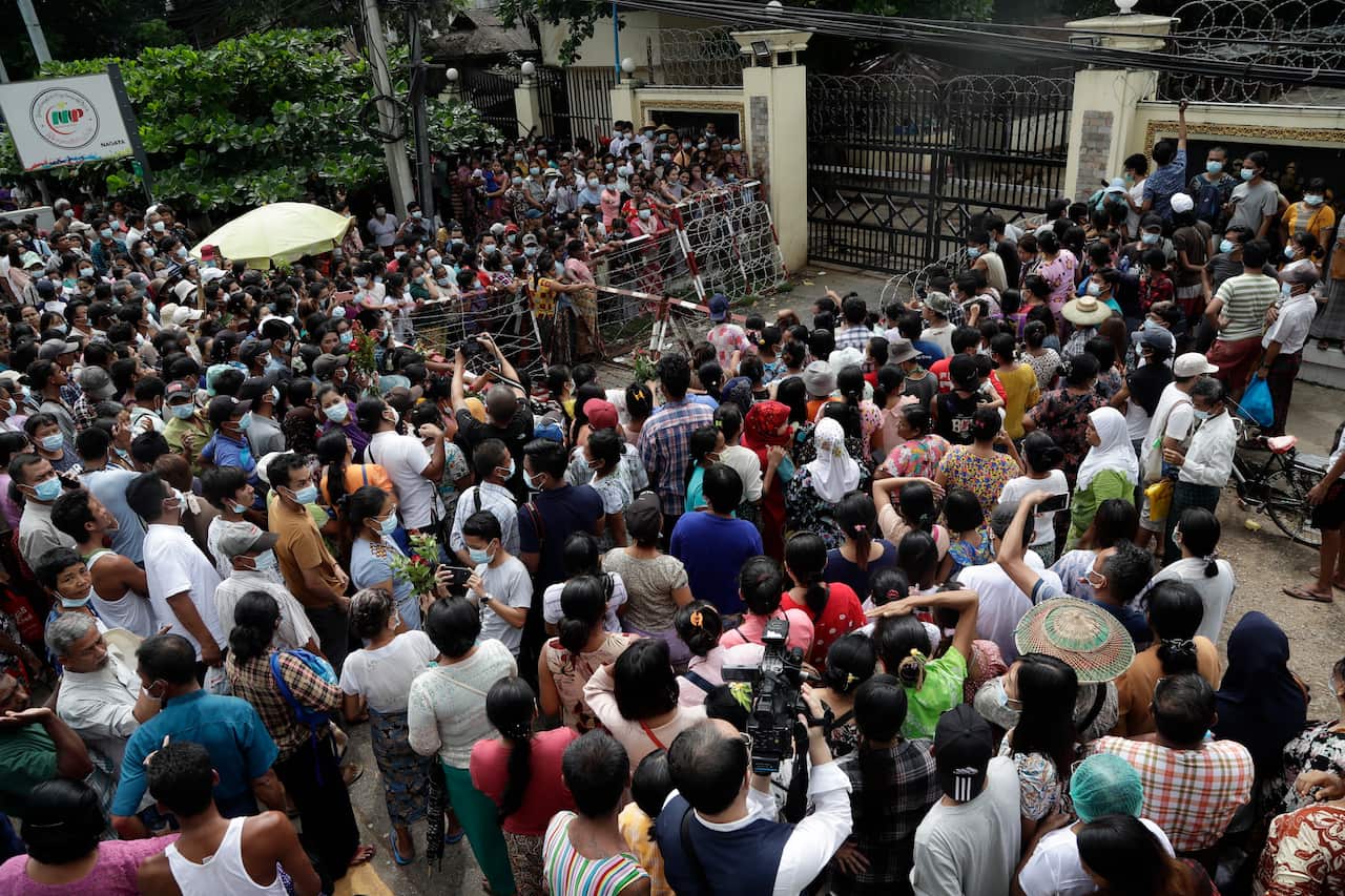 Myanmar authorities released more than 2,000 anti-coup protesters from prisons across the country.