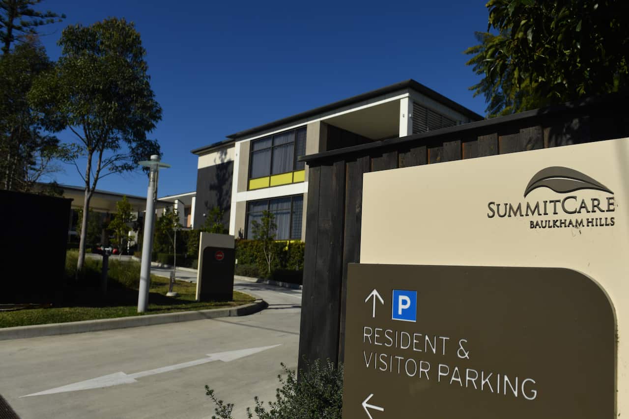 The SummitCare aged care facility at Baulkham Hills in Sydney on Monday, 5 July, 2021.