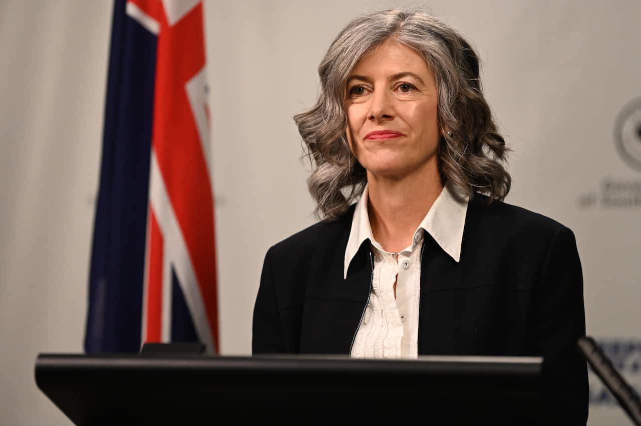 SA Chief Health Officer Nicola Spurrier speaks to the media during a press conference in Adelaide, Thursday, 22 July, 2021.