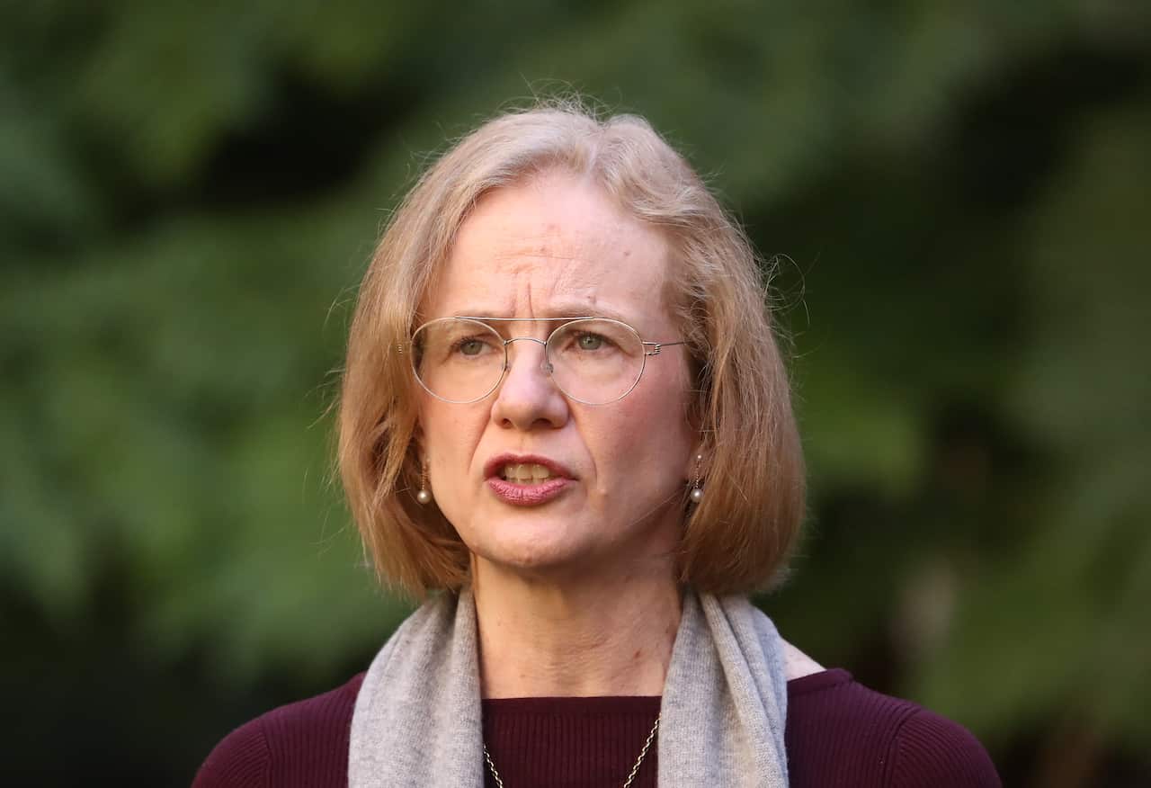Queensland Chief Health Officer Dr Jeannette Young during a press conference in Brisbane, Sunday, 1 August, 2021.