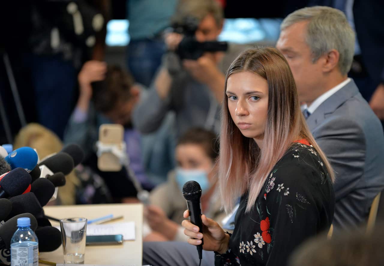 Belarusian athlete Krystsina Tsimanouskaya