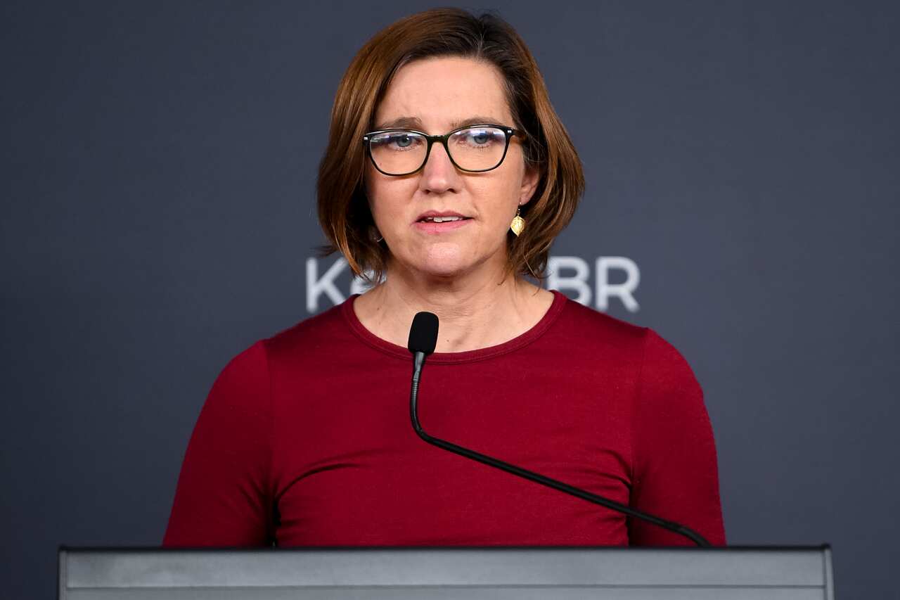 ACT Deputy Chief Medical Officer Vanessa Johnston speaks to the media during a COVID-19 update in Canberra, Monday, September 6, 2021.