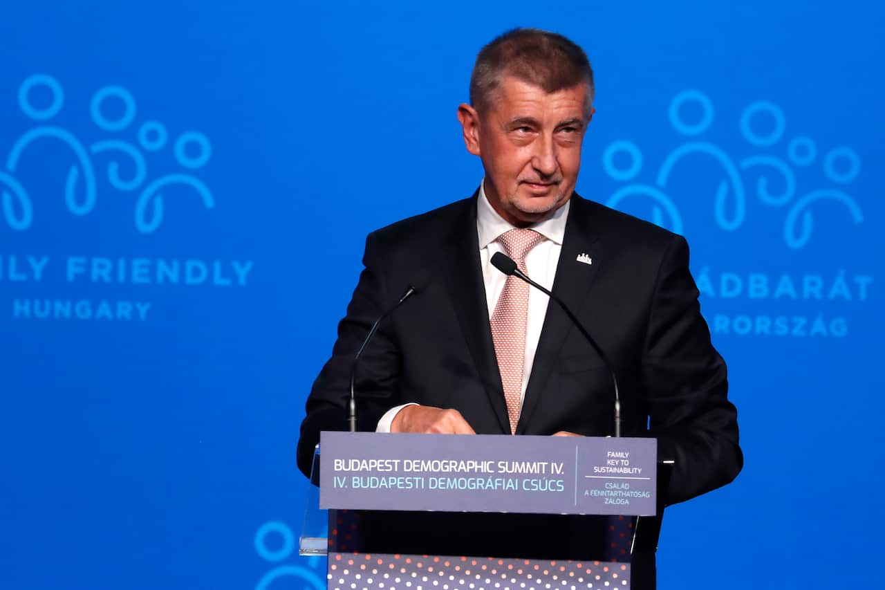 Czech Republic's Prime Minister Andrej Babis in September 2021.